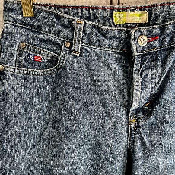 Twenty X Jackson Baggy Rise Blue Jeans Size 9/10 x 34 Western Cowgirl Denim Work - Picture 4 of 16